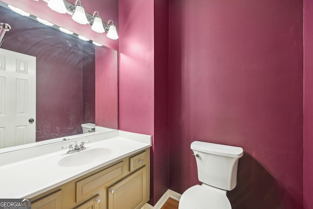 171 Riverview Trl, Roswell, GA 30075 - bathroom with toilet and vanity