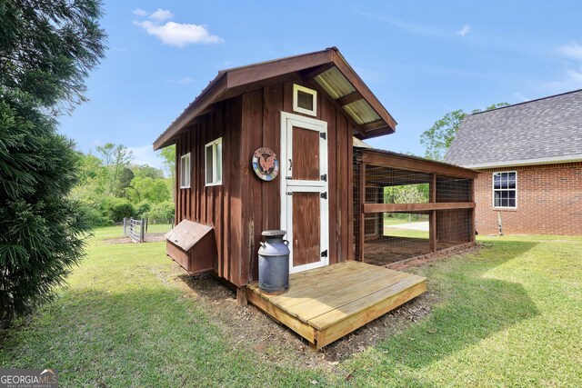 view of outbuilding featuring an outdoor structure