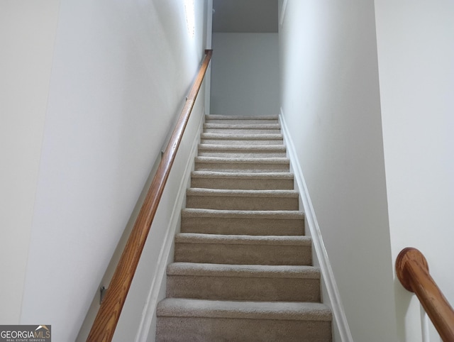 view of staircase