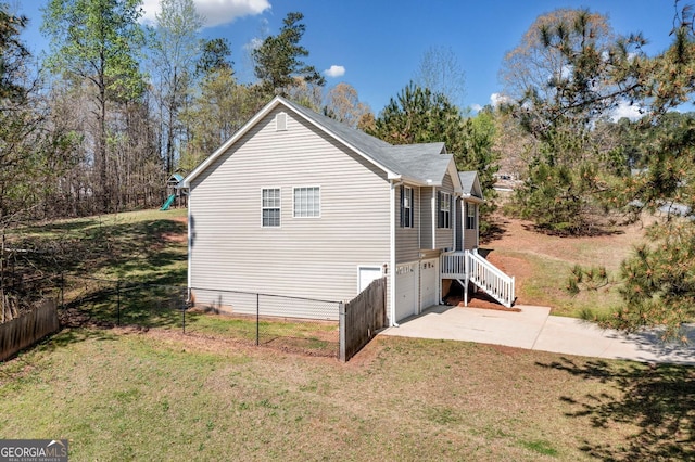 33 Blue Springs Way, Dallas, GA 30157 - bi-level home featuring concrete driveway, a garage, and a shingled roof