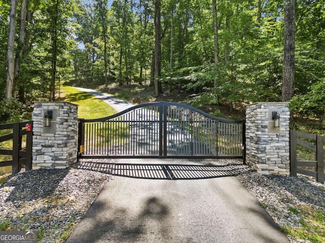 1472 Grizzle Rd, Dawsonville, GA 30534 - view of gate