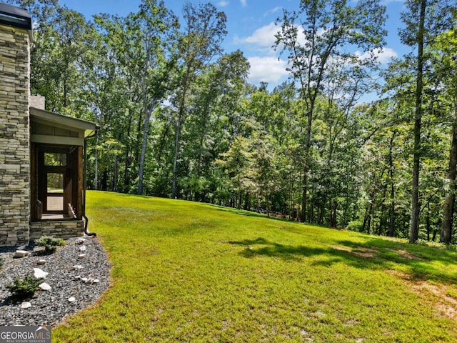 view of yard