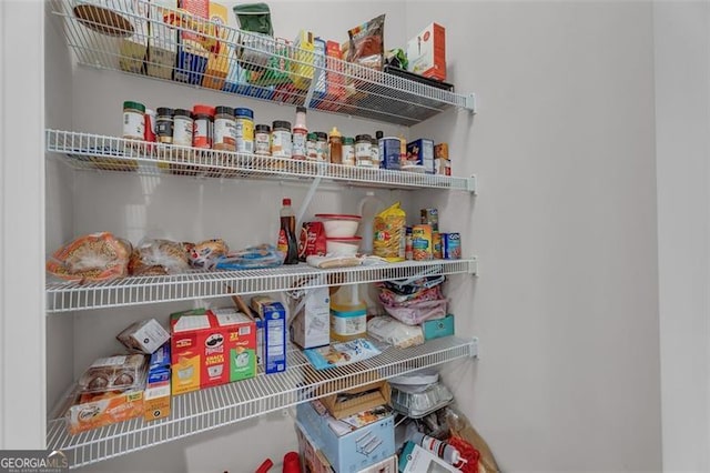 view of storage area