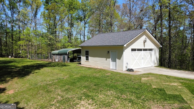 150 Fauna Meadows Dr, Newnan, GA 30263 - detached garage with concrete driveway