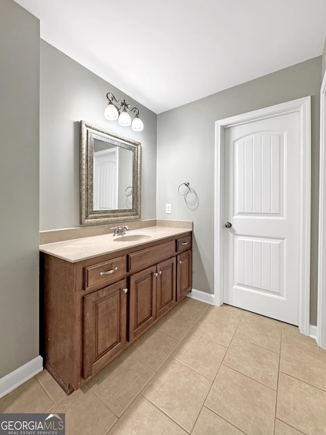 150 Fauna Meadows Dr, Newnan, GA 30263 - bathroom featuring vanity and tile patterned flooring
