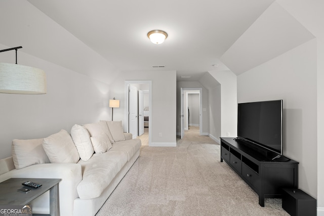 3087 Mountain Shadow Way, Marietta, GA 30064 - living area with light colored carpet, baseboards, and visible vents