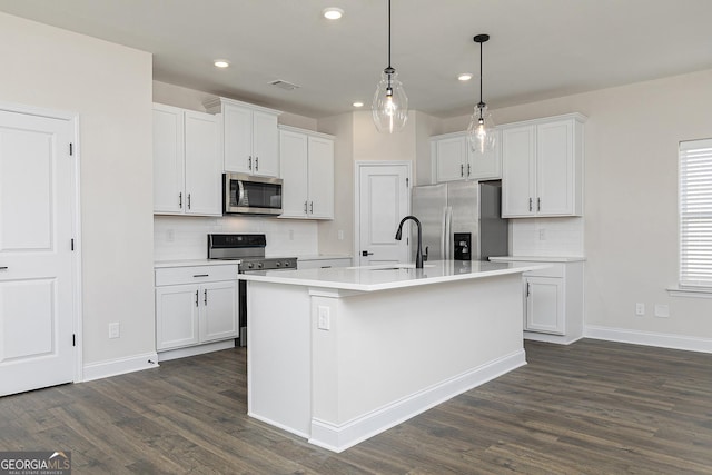 383 Cantrell Dr, Dallas, GA 30157 - kitchen with tasteful backsplash, recessed lighting, stainless steel appliances, and a sink