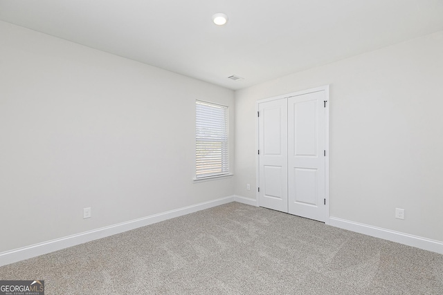 383 Cantrell Dr, Dallas, GA 30157 - unfurnished bedroom featuring a closet, carpet flooring, recessed lighting, and baseboards