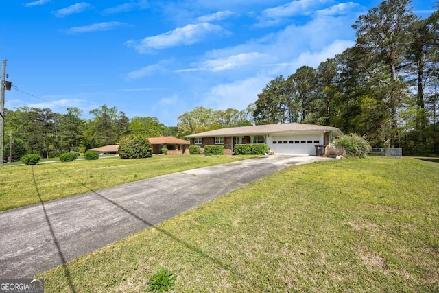 4164 Weston Dr, Powder Springs, GA 30127 - single story home with an attached garage, driveway, and a front yard