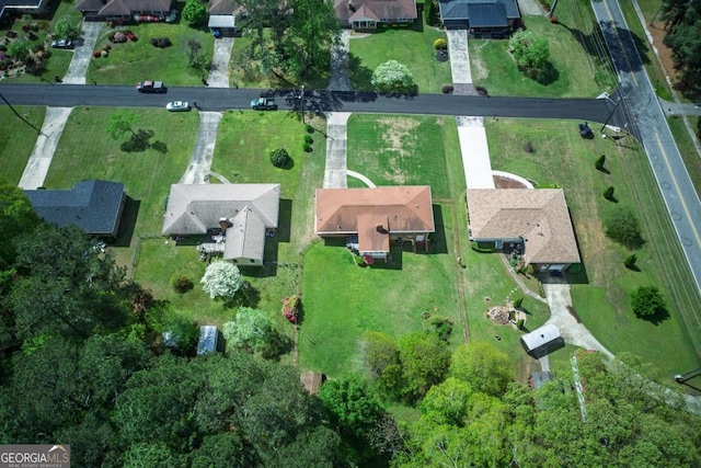 4164 Weston Dr, Powder Springs, GA 30127 - aerial view of property and surrounding area with nearby suburban area