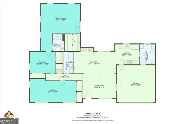 4164 Weston Dr, Powder Springs, GA 30127 - room layout