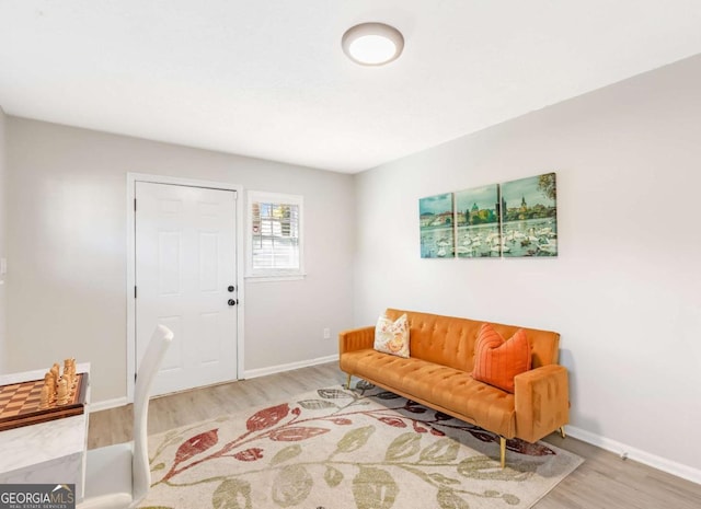 1340 Hawthorne Ave SE, Smyrna, GA 30080 - living room with baseboards and wood finished floors