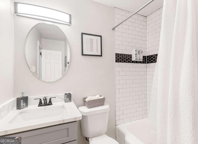 1340 Hawthorne Ave SE, Smyrna, GA 30080 - full bath with toilet, shower / bath combo, and vanity