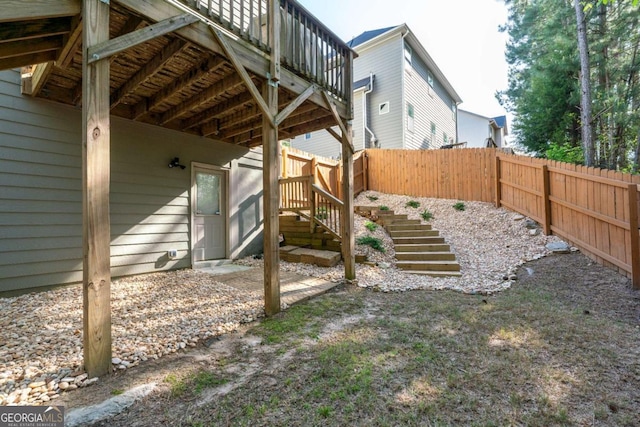 6424 Barker Station Walk, Sugar Hill, GA 30518 - fenced backyard featuring stairs