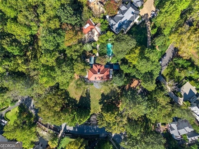 drone / aerial view featuring a residential view