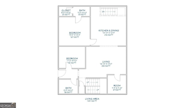 1846 Markone St NW, Atlanta, GA 30318 - plan
