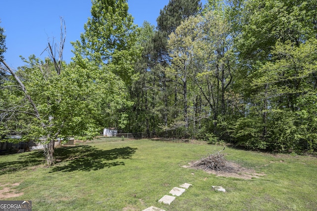 view of yard
