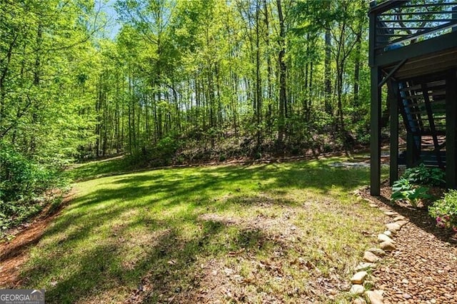 1326 Benbrooke Ln NW, Acworth, GA 30101 - view of yard featuring a wooded view