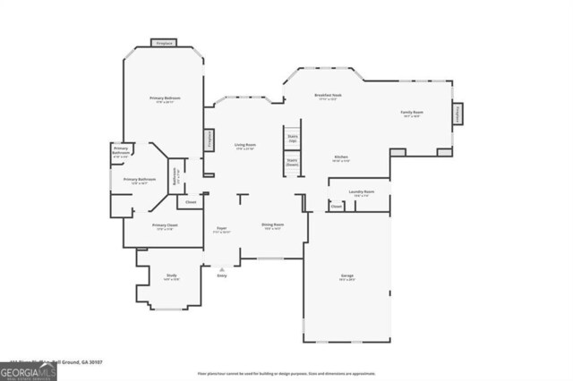 411 River Bluff Ln, Ball Ground, GA 30107 - view of layout