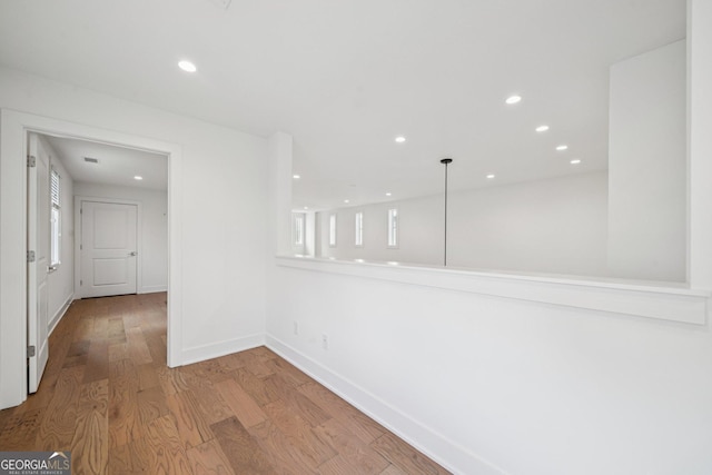 135 Channing Ln, Fayetteville, GA 30214 - hall featuring wood finished floors and recessed lighting