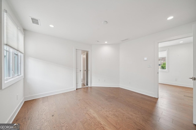 135 Channing Ln, Fayetteville, GA 30214 - unfurnished room with light wood-type flooring and recessed lighting