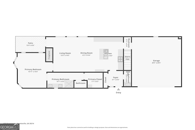 135 Channing Ln, Fayetteville, GA 30214 - view of room layout