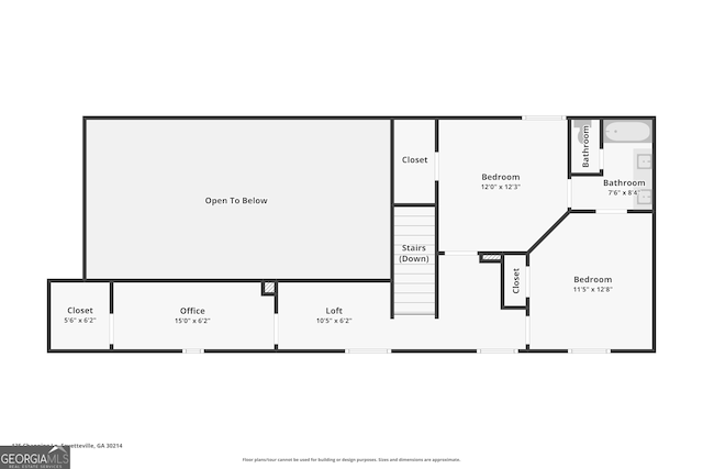135 Channing Ln, Fayetteville, GA 30214 - view of room layout