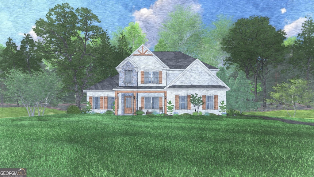 300 Air View Dr Unit 1, Warner Robins, GA 31088 - view of front of house featuring a front lawn