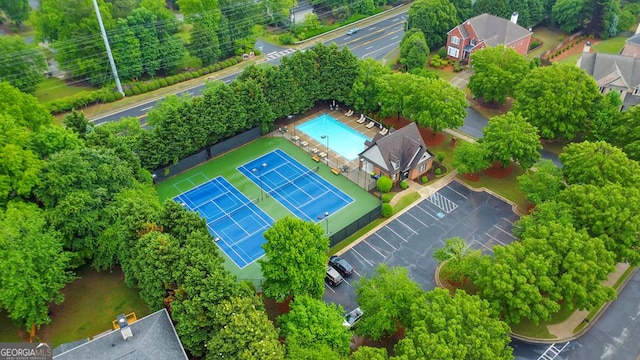 drone / aerial view