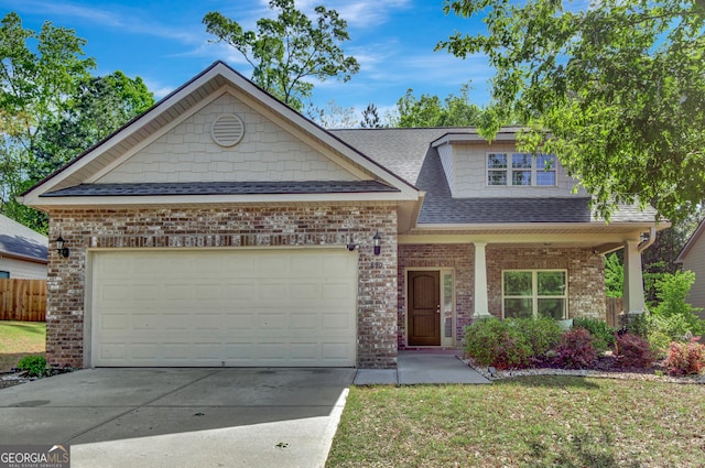 890 Crescent Ln, Griffin, GA 30224 - view of front of property featuring brick siding, concrete driveway, roof with shingles, and an attached garage