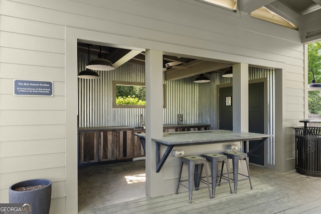 763 Hamilton Cir SE, Atlanta, GA 30312 - view of patio / terrace featuring outdoor dry bar