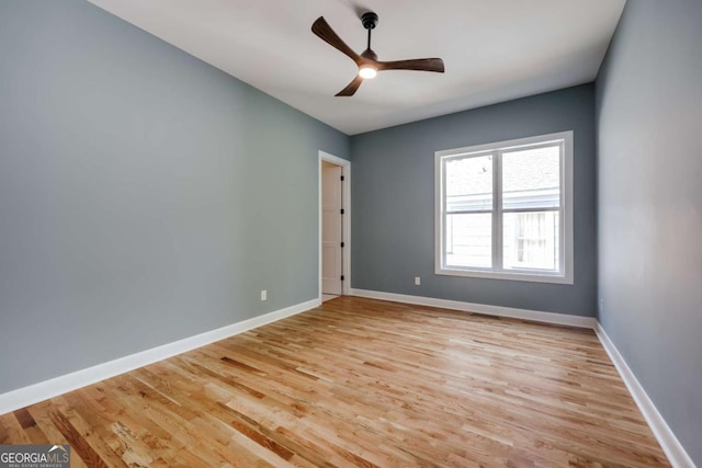 290 Hodgson Dr, Athens, GA 30606 - unfurnished room with light wood-style flooring, a ceiling fan, and baseboards