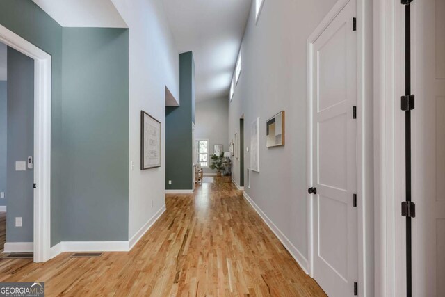290 Hodgson Dr, Athens, GA 30606 - corridor featuring light wood finished floors, baseboards, and visible vents