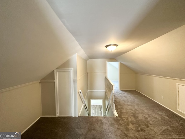 2361 Whites Mill Rd, Decatur, GA 30032 - additional living space featuring carpet, baseboards, and vaulted ceiling