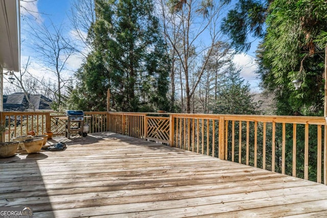 7420 Colony Ct, Cumming, GA 30041 - wooden deck with a grill