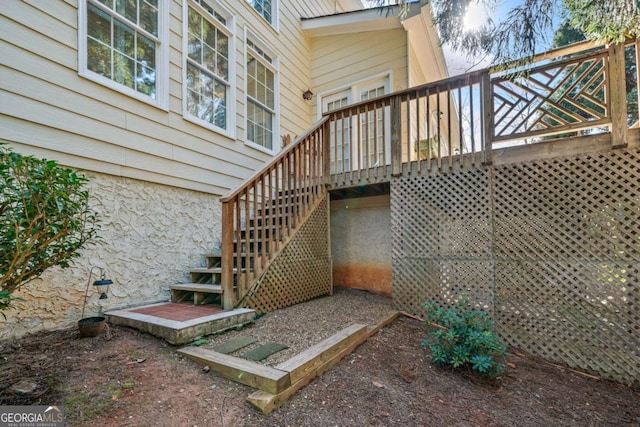 7420 Colony Ct, Cumming, GA 30041 - deck with stairs