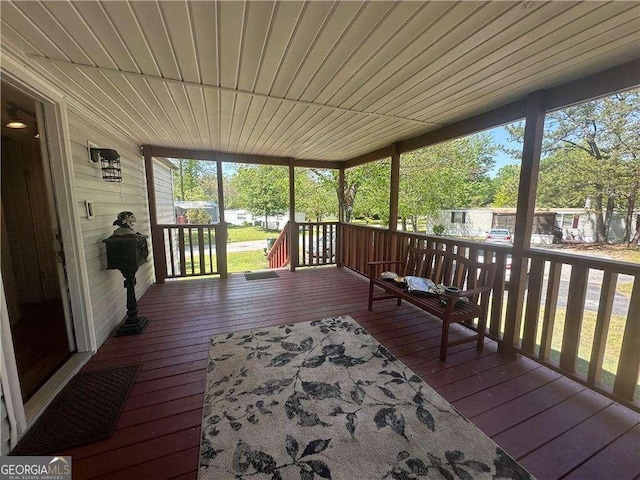 view of deck
