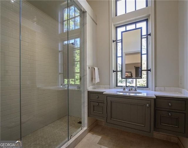 2979 Ridgewood Rd NW, Atlanta, GA 30327 - full bathroom with vanity and a stall shower