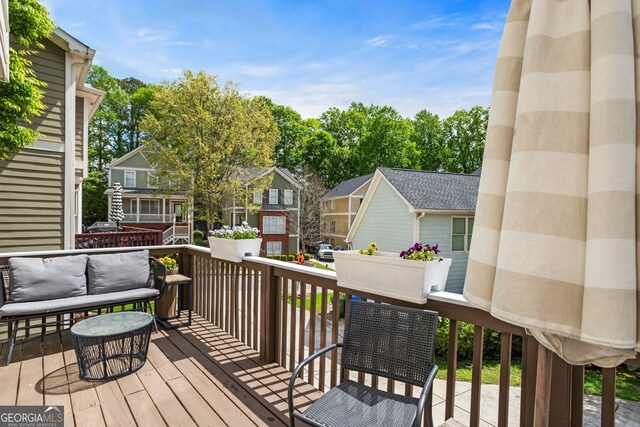 2238 Parkview Ct NW, Atlanta, GA 30318 - deck featuring a residential view