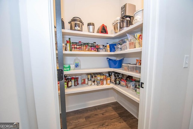 view of pantry
