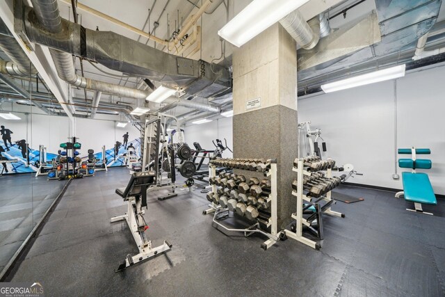 120 Ralph Mcgill Blvd NE Unit 1304 & 1305, Atlanta, GA 30308 - view of workout area