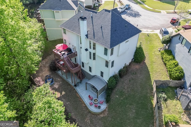 drone / aerial view