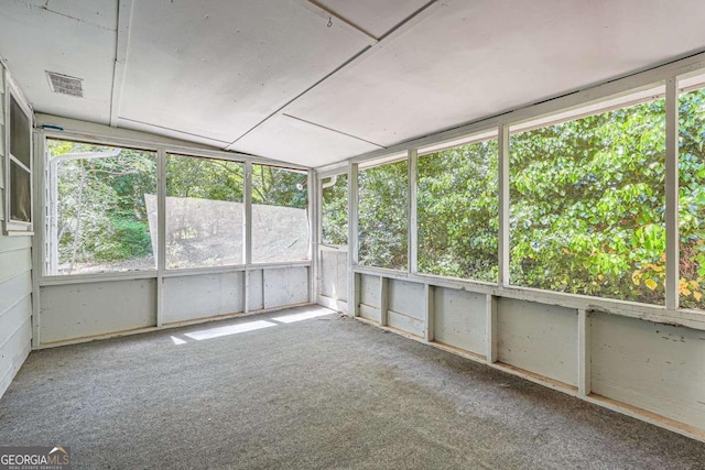 1105 S Parkwood Dr, Forest Park, GA 30297 - unfurnished sunroom featuring visible vents