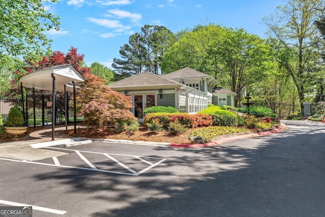 exterior space with fence