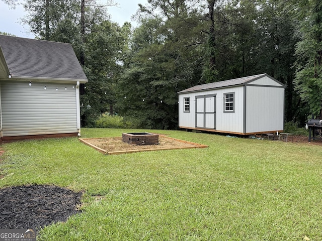 460 Mckneely Rd, Griffin, GA 30224 - view of yard with an outdoor structure and a storage unit
