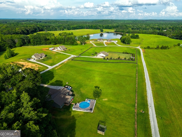 75 Flagstone Dr, Newnan, GA 30263 - aerial view of a large body of water and a forest