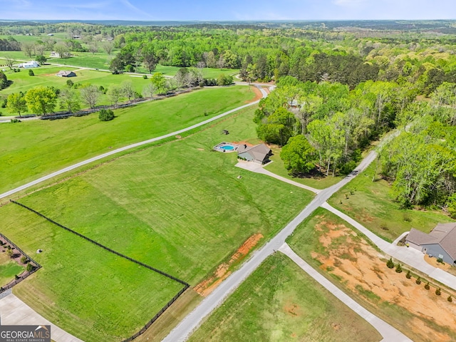 75 Flagstone Dr, Newnan, GA 30263 - drone / aerial view of a heavily wooded area