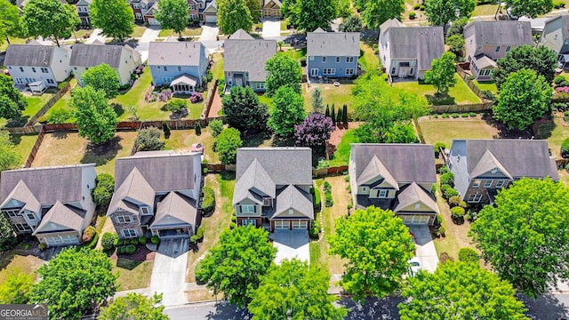 birds eye view of property featuring a residential view