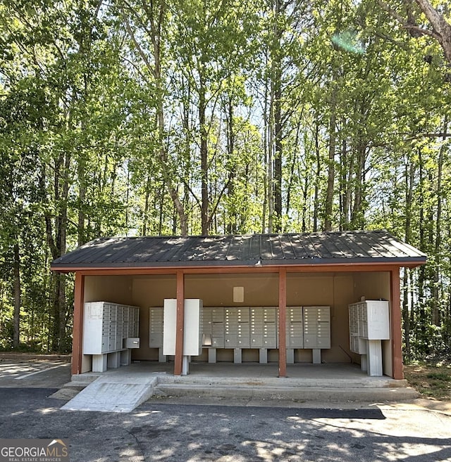 surrounding community featuring mail area