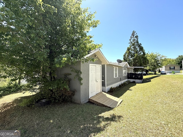 view of outdoor structure